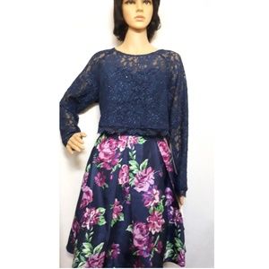 Sequin Hearts Skirt Set